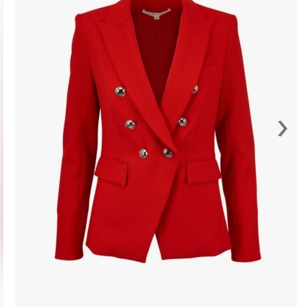 Veronica Beard Red Miller Dickey Blazer